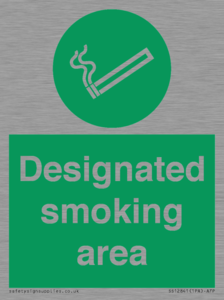 Designated smoking area